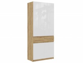 Дуб Крафт золотой/Белый глянец