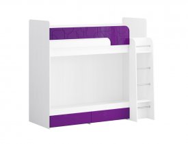 Белый древесный / Сиреневый металлик