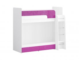 Белый древесный / Лиловый металлик