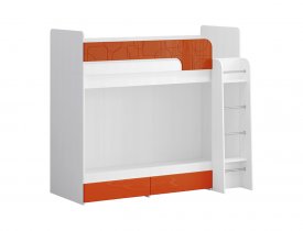 Белый древесный / Апельсин металлик