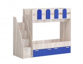 Темно-синий металлик / Ясень шимо светлый