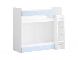 Белый древесный / Нежно-голубой софтач