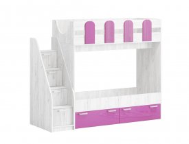 Лиловый металлик / Дуб Крафт белый